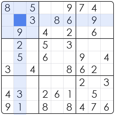 x wing sudoku technique